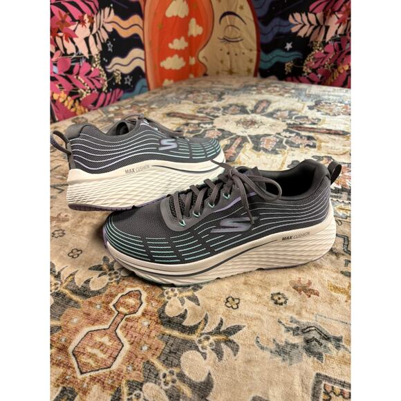 Sketchers Max Cushion Elite 2.0 Charcoal/Lavender Comfort Sneakers W Size US 10 - Picture 3 of 16